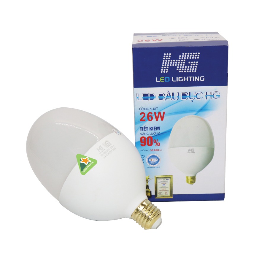 Mẫu đèn led bầu dục