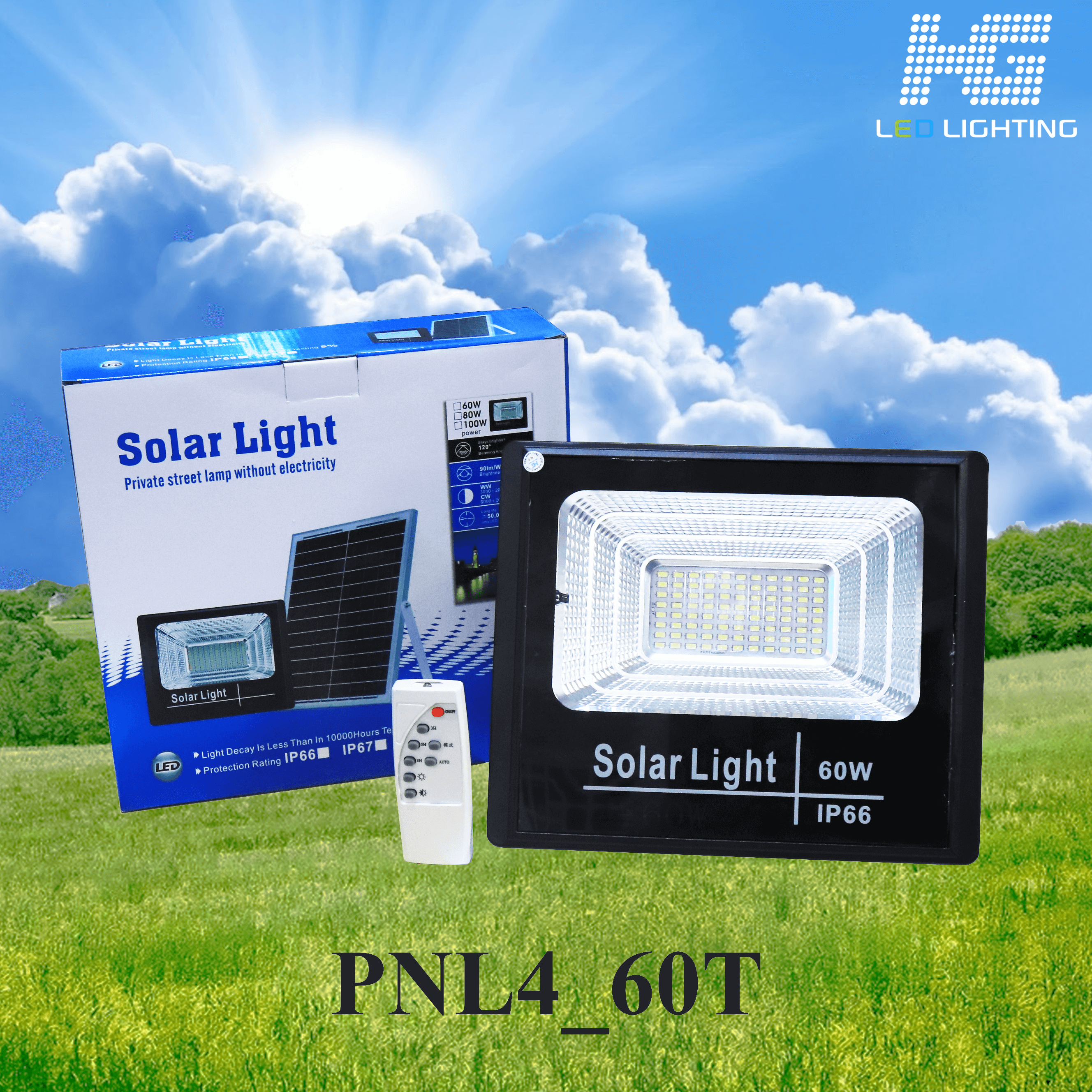 Đèn led pha năng lượng HG4