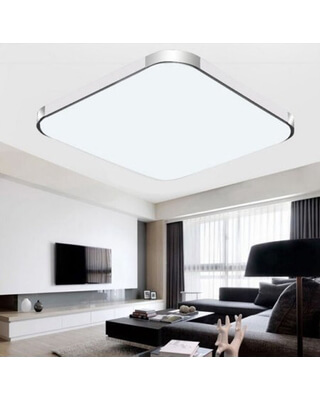 Đèn Led ốp trần được ốp nổi trên trần nhà