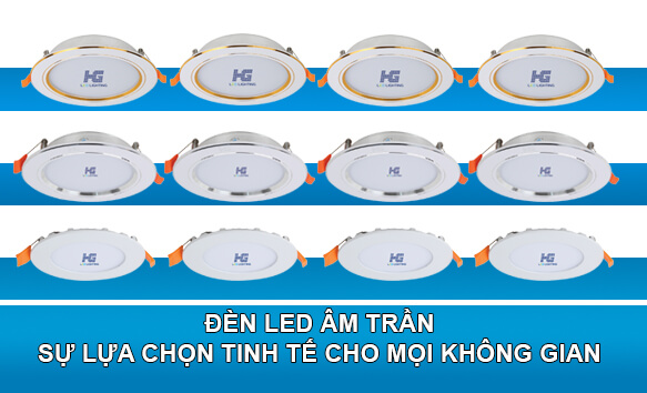 Đèn led âm trần
