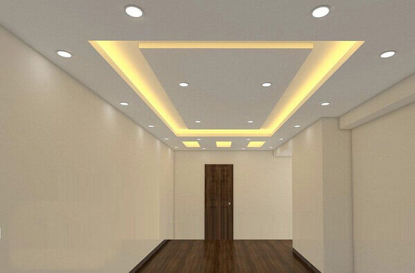 Đèn tuýp led thích hợp cho trần nhà thạch cao dạng vuông