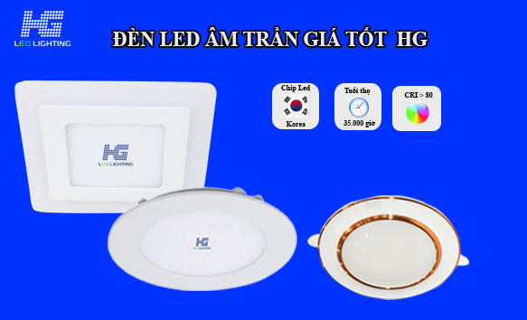 Đèn Led âm trần HG