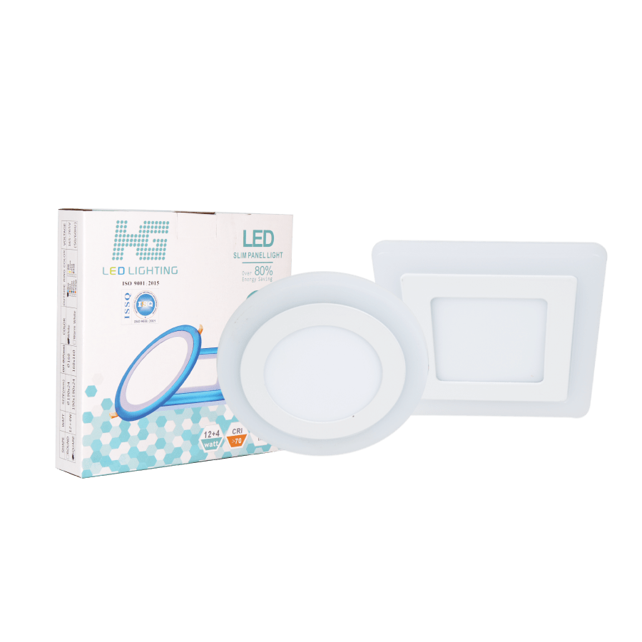 Đèn led âm trần viền xanh dương