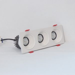Đèn Led Âm Trần HG4 - 3 nguồn sáng viền trắng